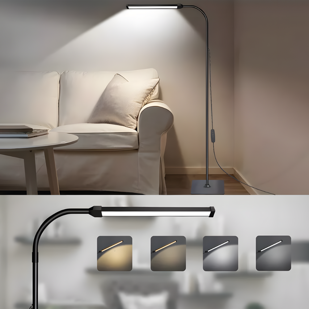 Lampe sur pied LED réglables pour salon & chambre – STOLA