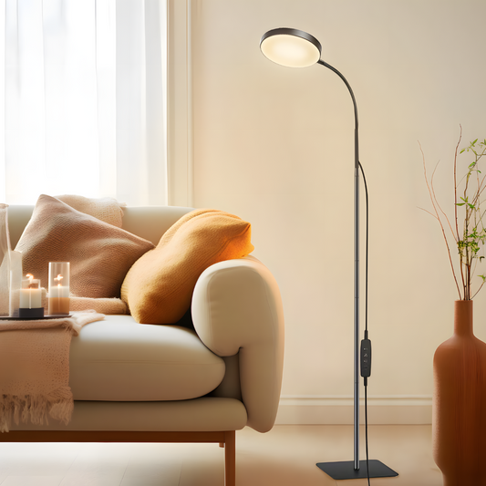 Lampe sur pied LED art déco - SOLARA