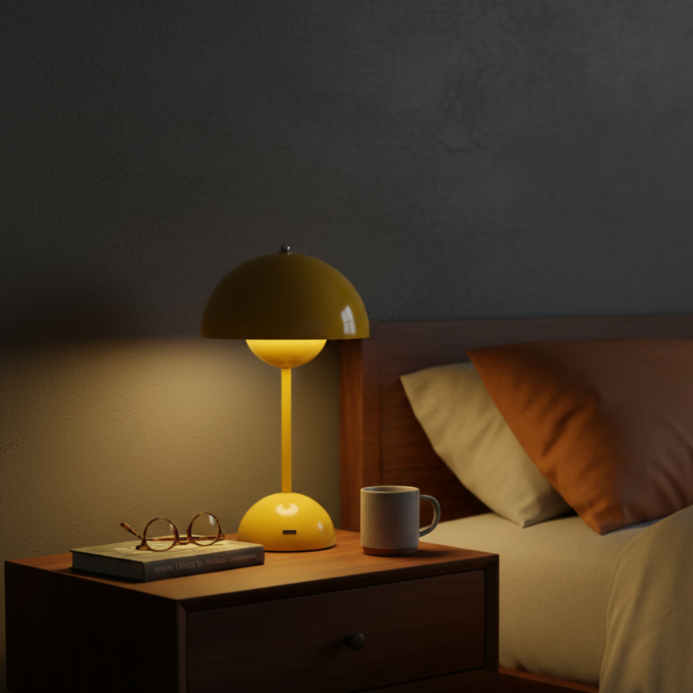 Lampe de Chevet Champignon LED USB Rechargeable - BLOOM