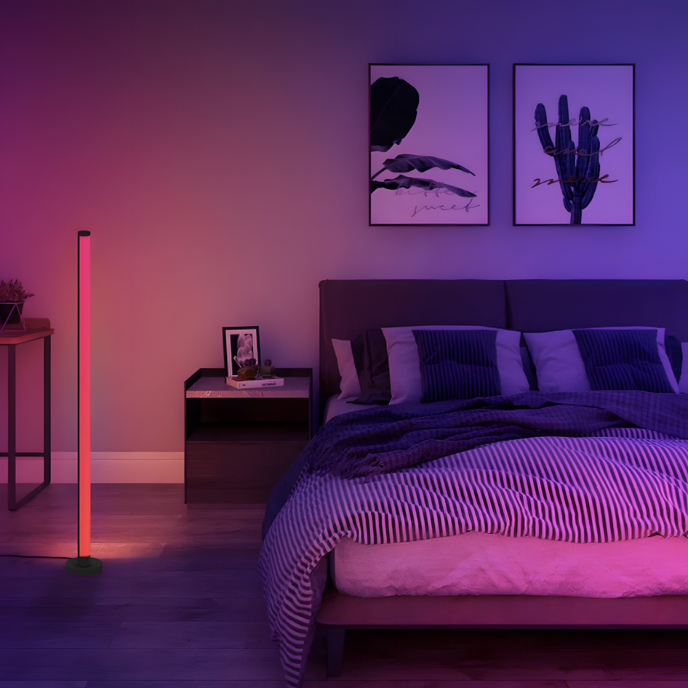 Lampe sur pied LED d’ambiance avec télécommande et application – ORAYA