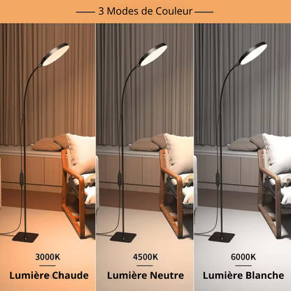Lampe sur pied LED art déco - SOLARA