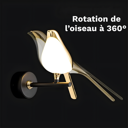 Lampe murale LED applique en forme oiseau nordique décorative – SKYRA