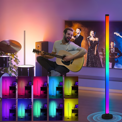 Lampe sur pied LED d’ambiance avec télécommande et application – ORAYA