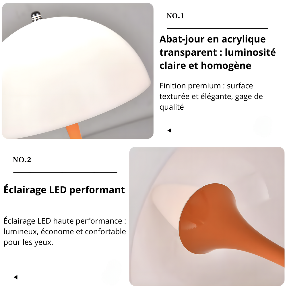 Lampe de chevet champignon nordique rechargeable – TOPWIN