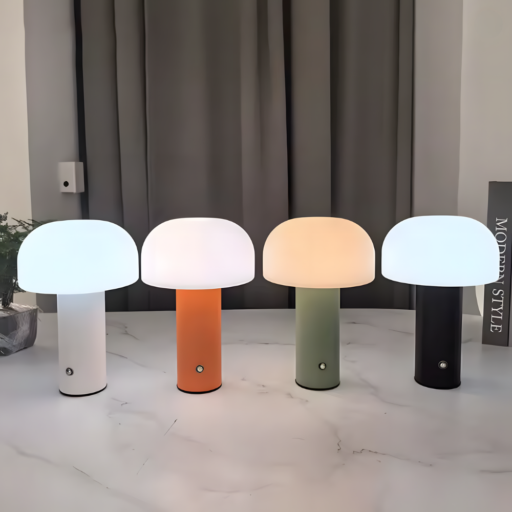 Lampe de chevet champignon LED rechargeable – NUBIA