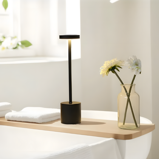 Lampe de chevet rechargeable en aluminium de qualité – SOLENA