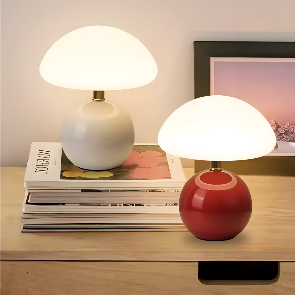 Lampe de chevet champignon moderne colorée – MORINA