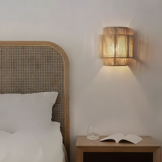 Lampe murale en corde de chanvre tressée – JOYINLED
