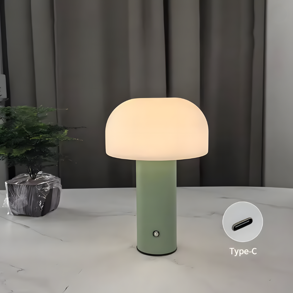 Lampe de chevet champignon LED rechargeable – NUBIA