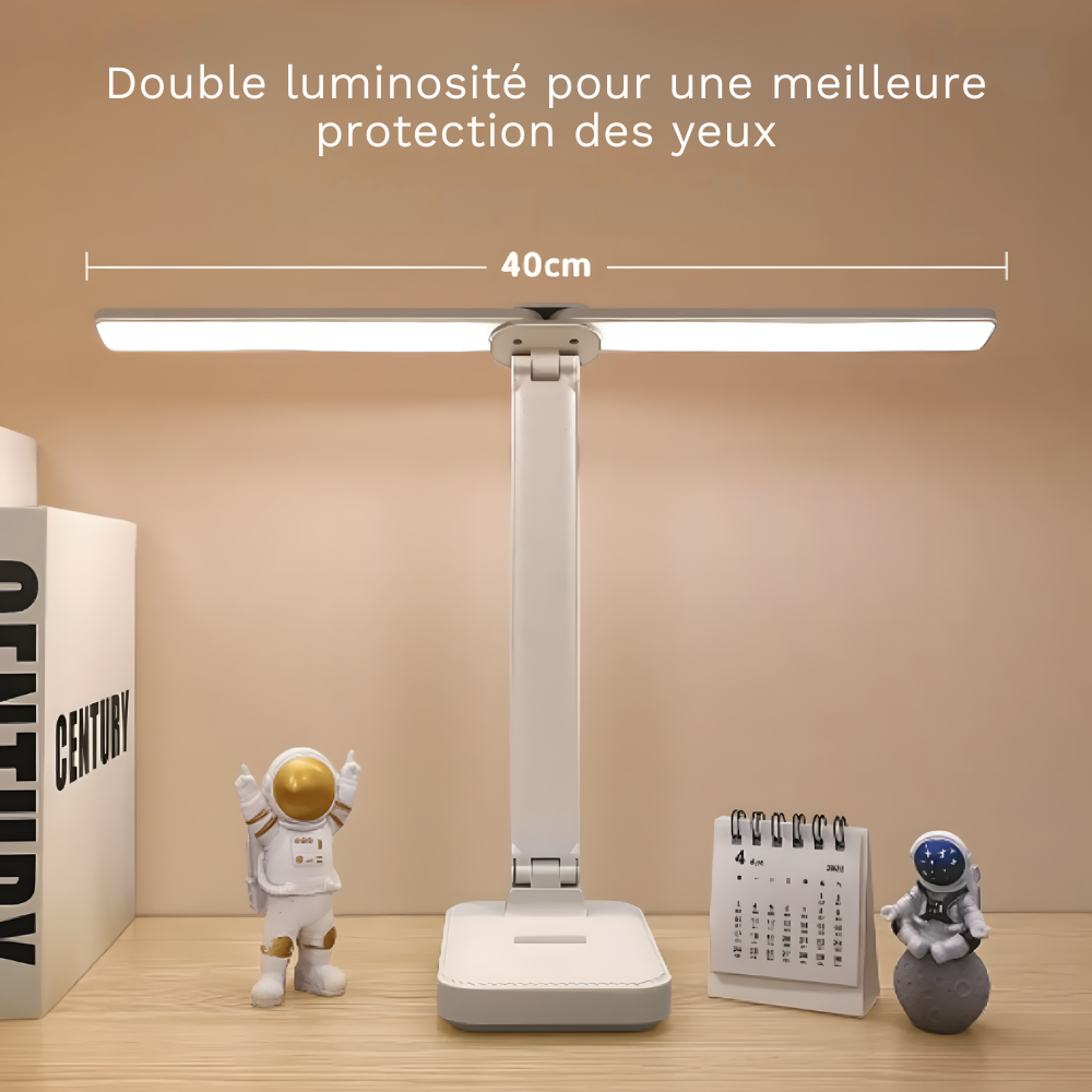 Lampe de bureau LED sans fil USB pliable et tactile - DIMANA