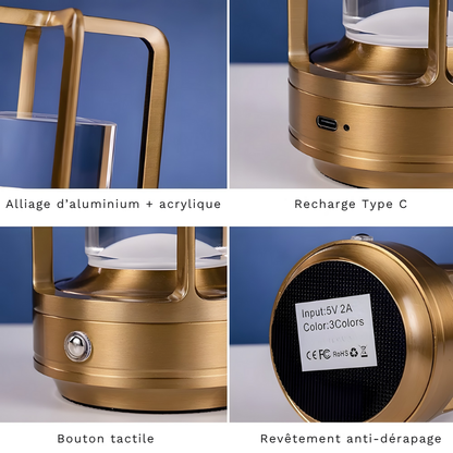 Lampe de Table LED Tactile Rechargeable – LUMÉA