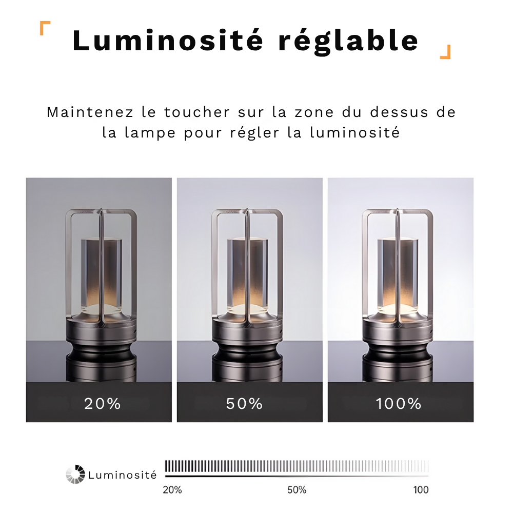 Lampe de Table LED Tactile Rechargeable – LUMÉA