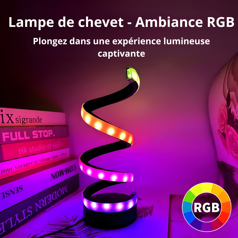 Lampe de bureau LED RGB design – SPIRA