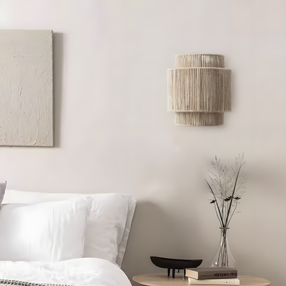 Lampe murale en corde de chanvre tressée – JOYINLED