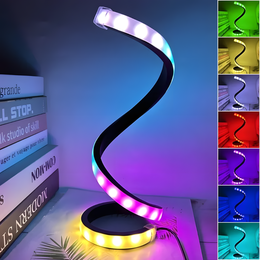 Lampe de bureau LED RGB design – SPIRA