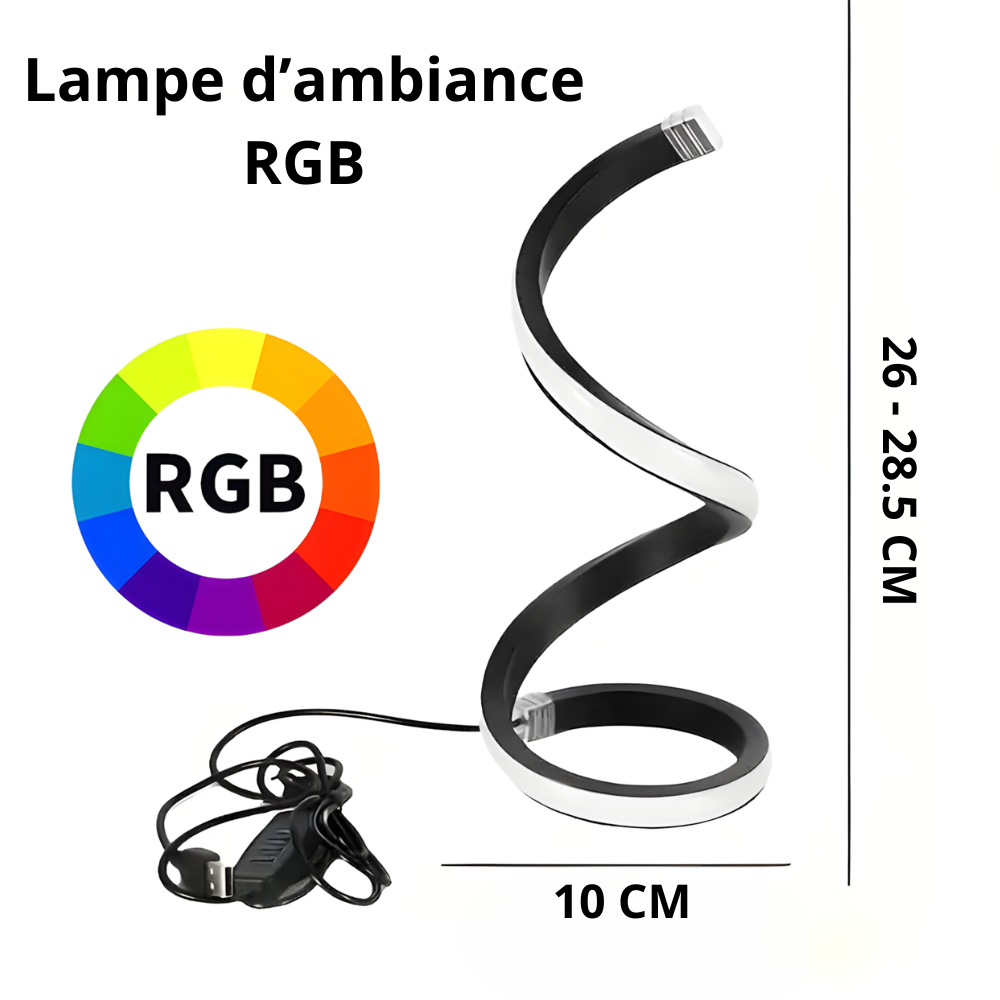 Lampe de bureau LED RGB design – SPIRA
