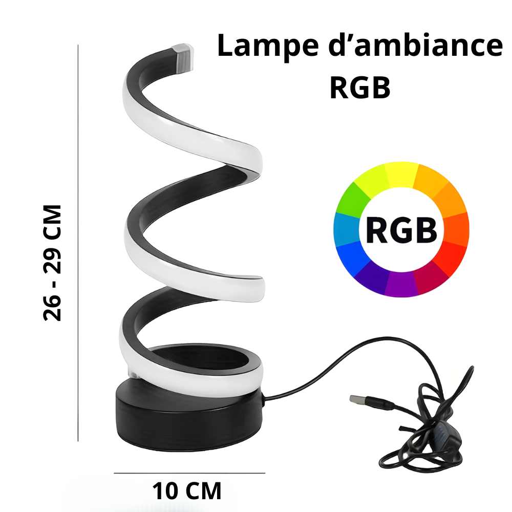 Lampe de bureau LED RGB design – SPIRA