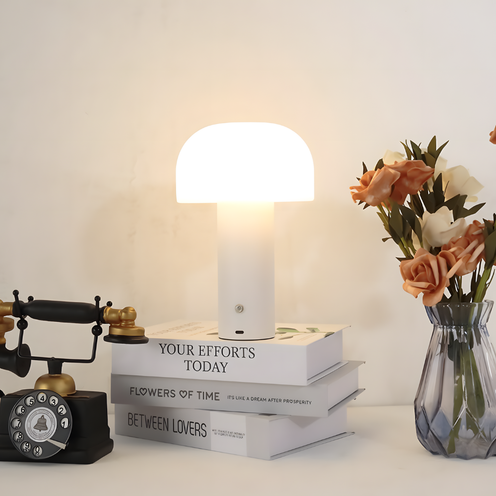 Lampe de chevet champignon LED rechargeable – NUBIA