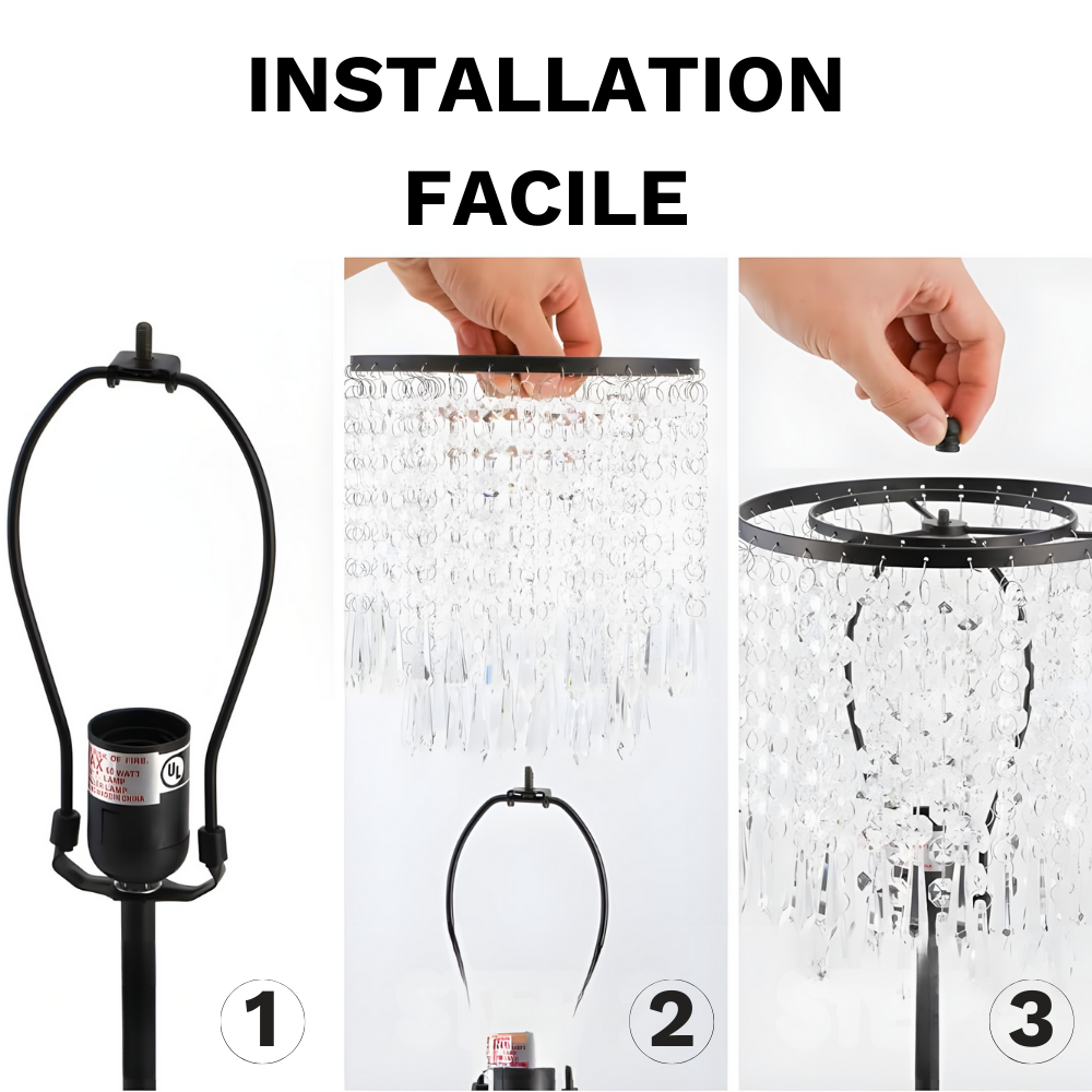 Lampe de Chevet Cristal Moderne – LYSTRA