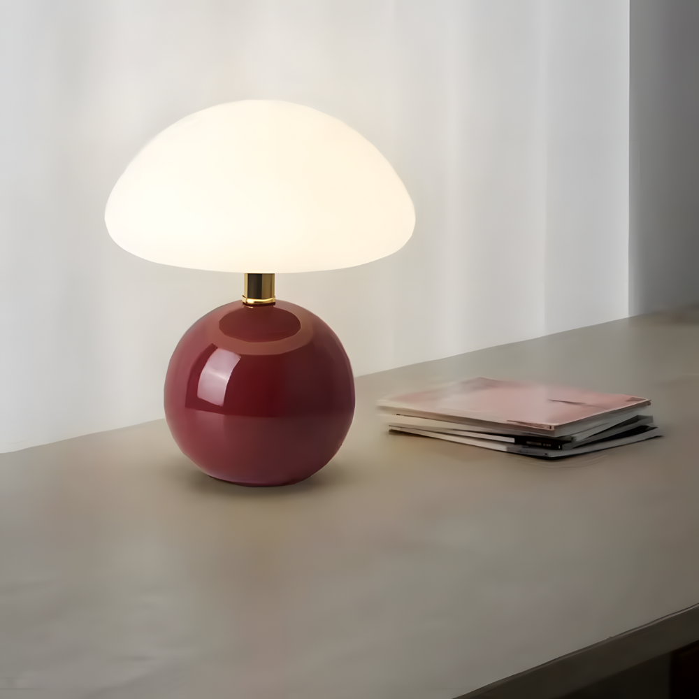 Lampe de chevet champignon moderne colorée – MORINA