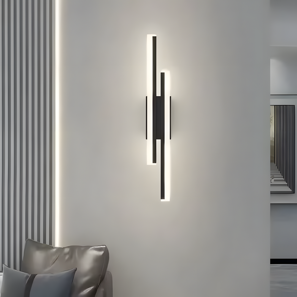 Lampe murale LED design cuivre et acrylique – LUNAYA
