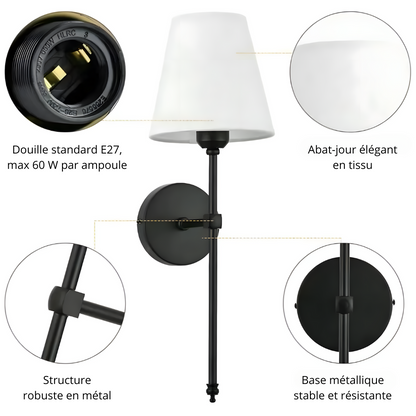 Lampe Murale Sans Fil Luxe & Ambiance – NOVARA