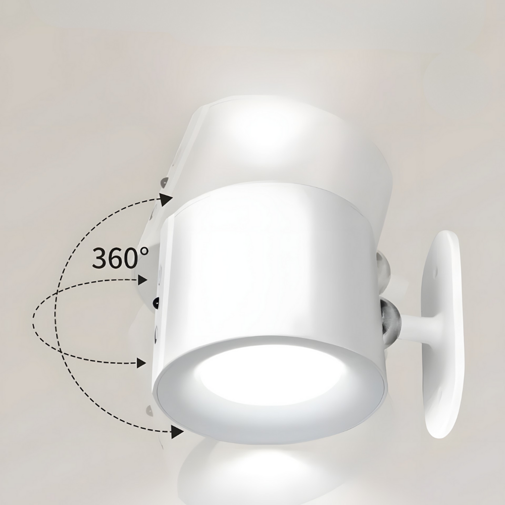 Lampe murale LED double tête rechargeable avec télécommande – ORA