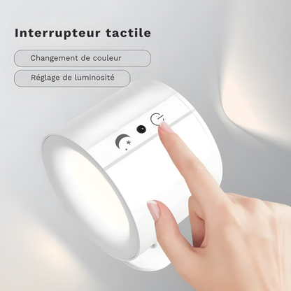 Lampe murale LED double tête rechargeable avec télécommande – ORA