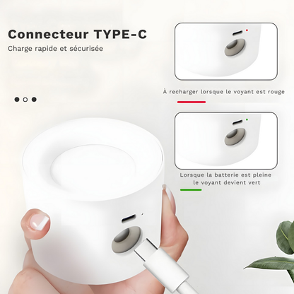 Lampe murale LED double tête rechargeable avec télécommande – ORA