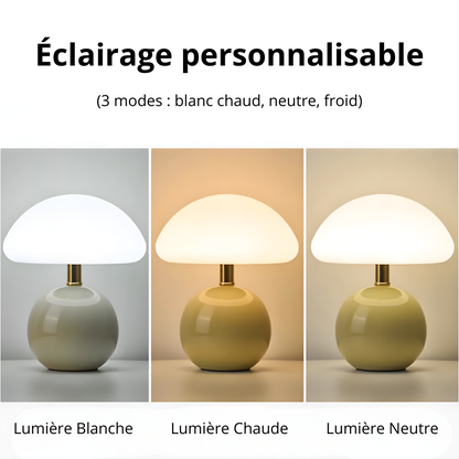 Lampe de chevet champignon moderne colorée – MORINA