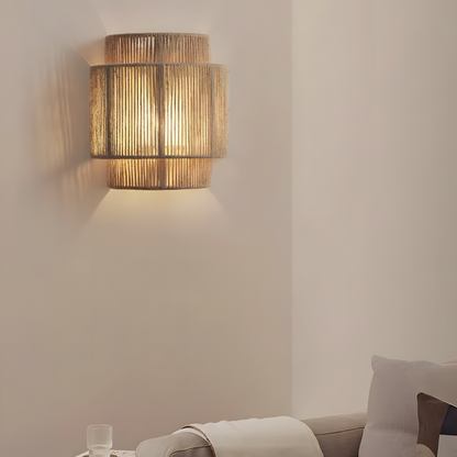 Lampe murale en corde de chanvre tressée – JOYINLED