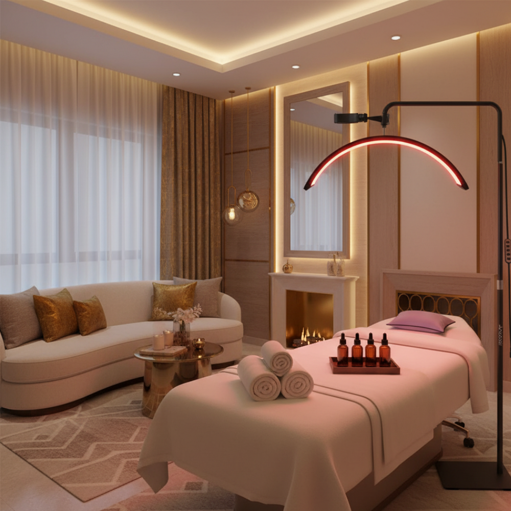 Lampadaire LED 360° pour Soin Lumière Rouge  – SOLUNA