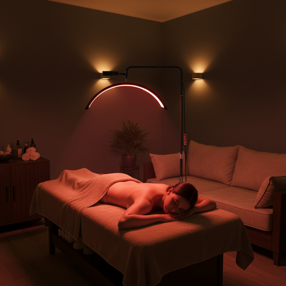 Lampadaire LED 360° pour Soin Lumière Rouge  – SOLUNA