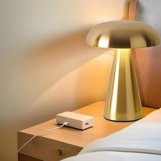 Lampe de chevet champignon LED tactile rétro rechargeable – MUSHARA
