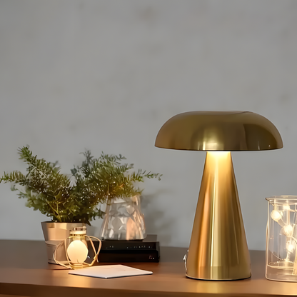 Lampe de chevet champignon LED tactile rétro rechargeable – MUSHARA