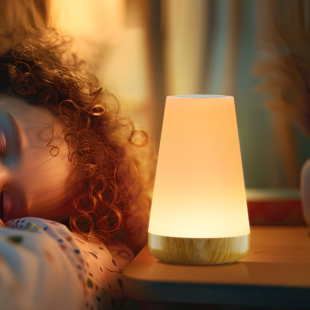 Lampe de chevet tactile RVB rechargeable avec télécommande – ASTELA
