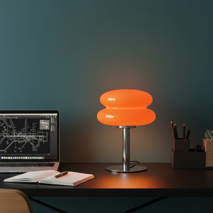 Lampe de chevet LED moderne en verre teinté - LIVARA