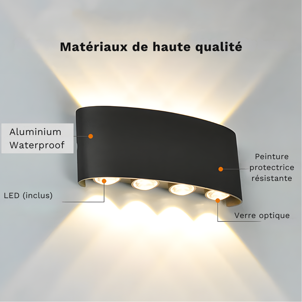 Lampe Murale LED moderne applique intérieur & extérieur - VAGG