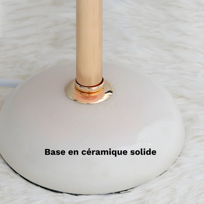 Lampe de Chevet à Plumes Élégante en Céramique – PLUMÉA