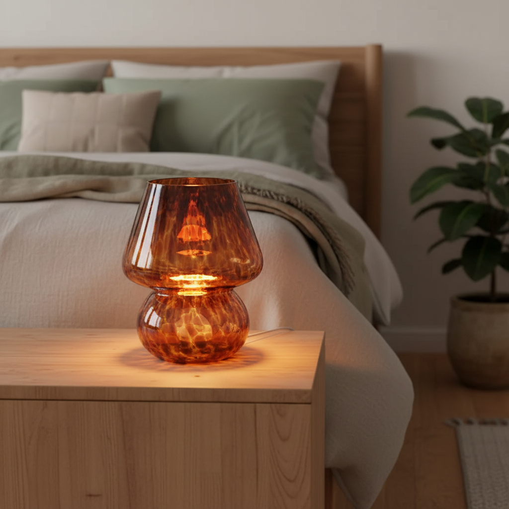 Lampe de Chevet Champignon Minimaliste – GLYMIA