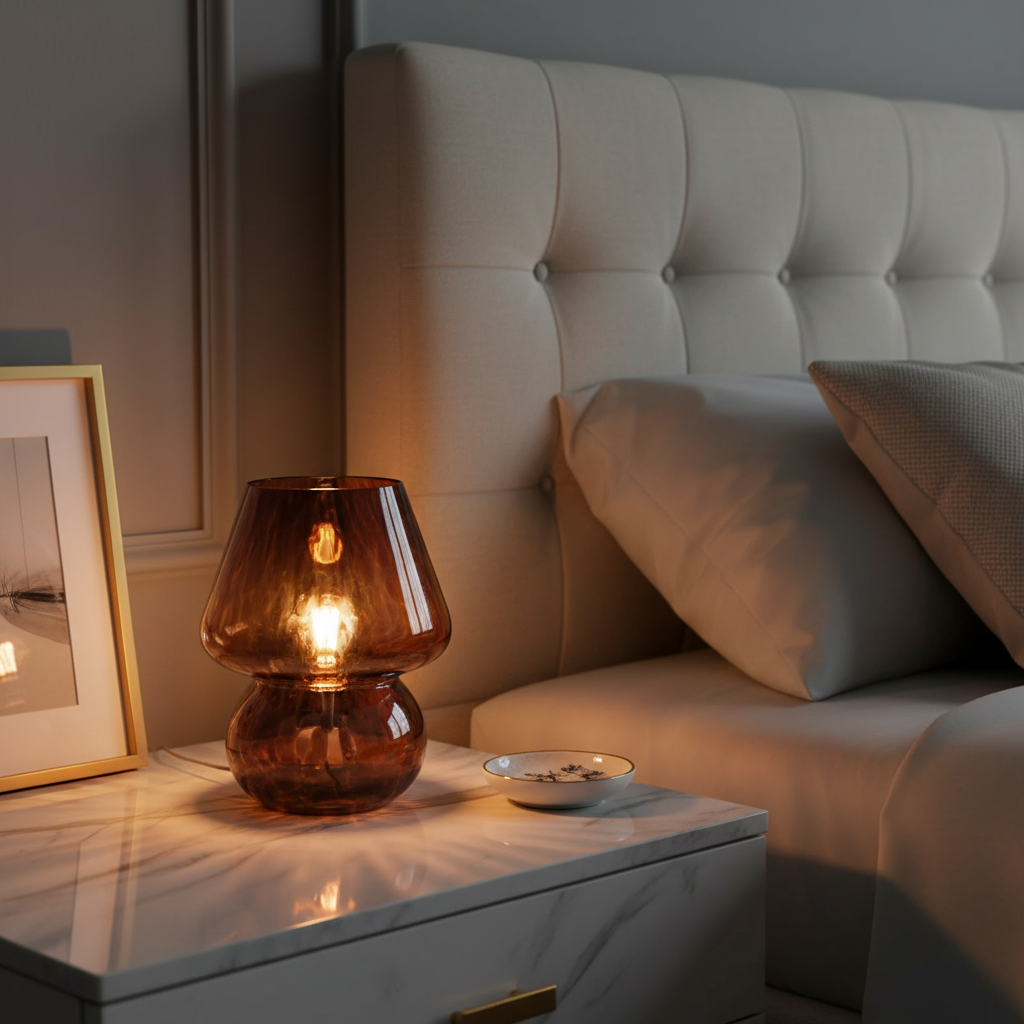 Lampe de Chevet Champignon Minimaliste – GLYMIA