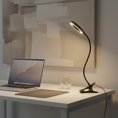 Lampe de bureau LED à pince flexible 360 – LUXEN