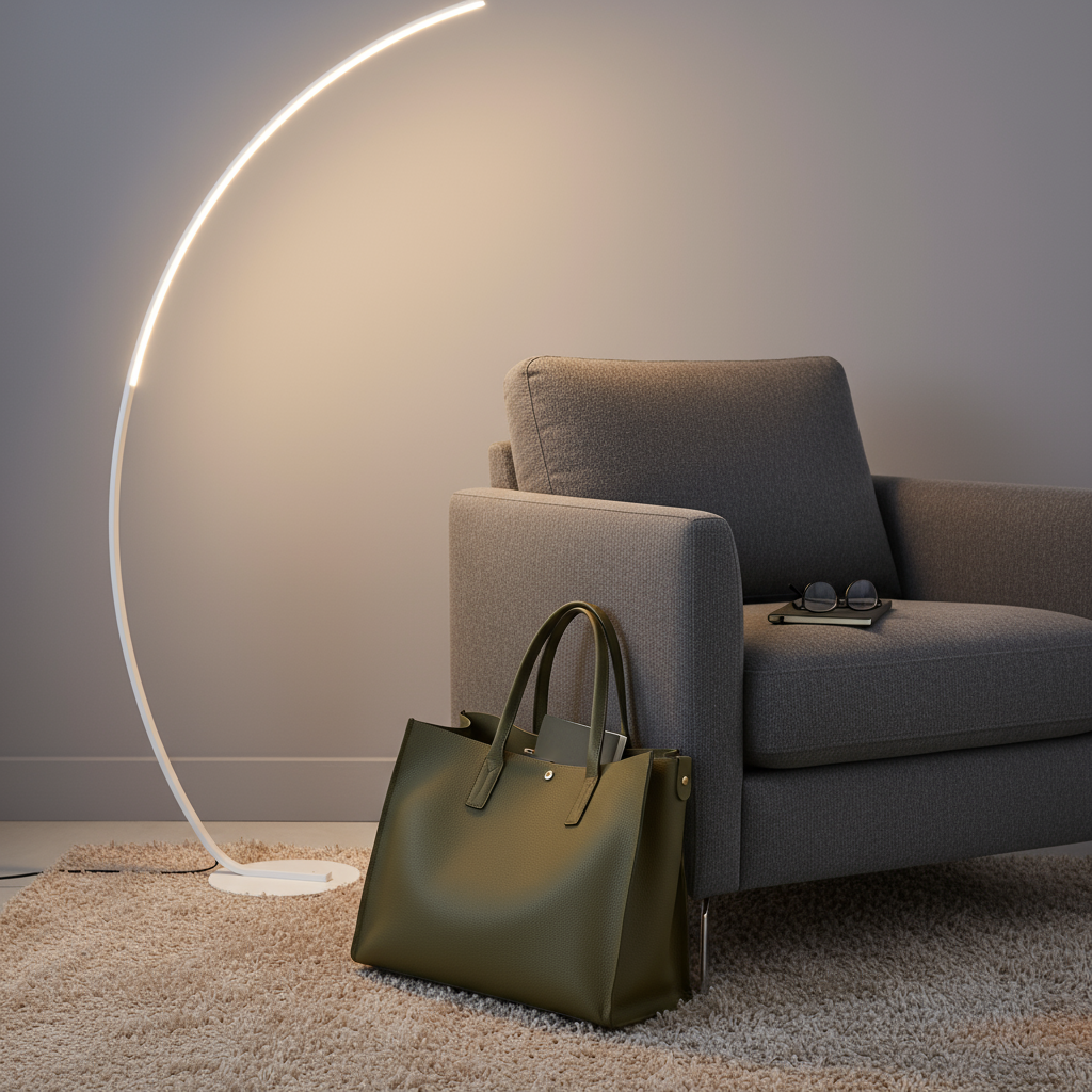 Lampe sur Pied LED Design & Moderne – LUMERA