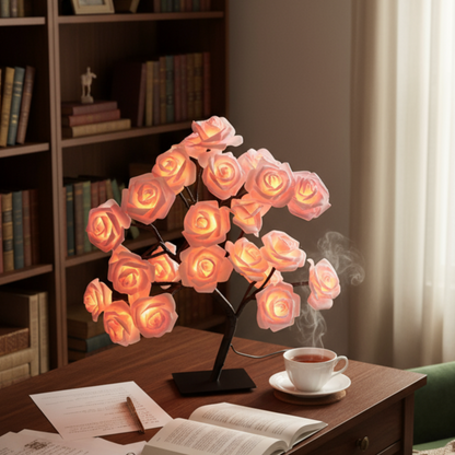 Lampe de chevet Arbre de Roses LED - LUMIROSE