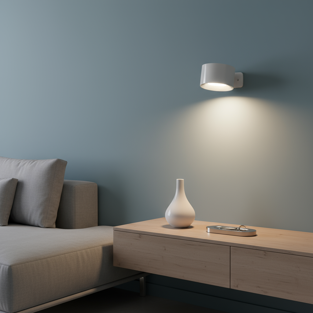 Lampe murale LED rechargeable 360° avec rotation et contrôle tactile – HALOA
