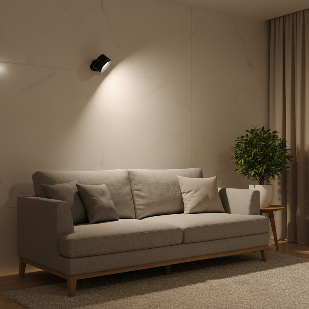 Lampe murale LED rechargeable 360° avec rotation et contrôle tactile – HALOA