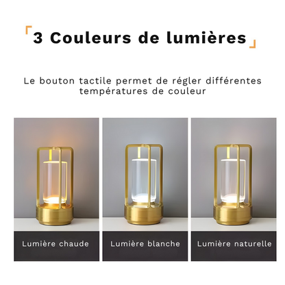 Lampe de Table LED Tactile Rechargeable – LUMÉA