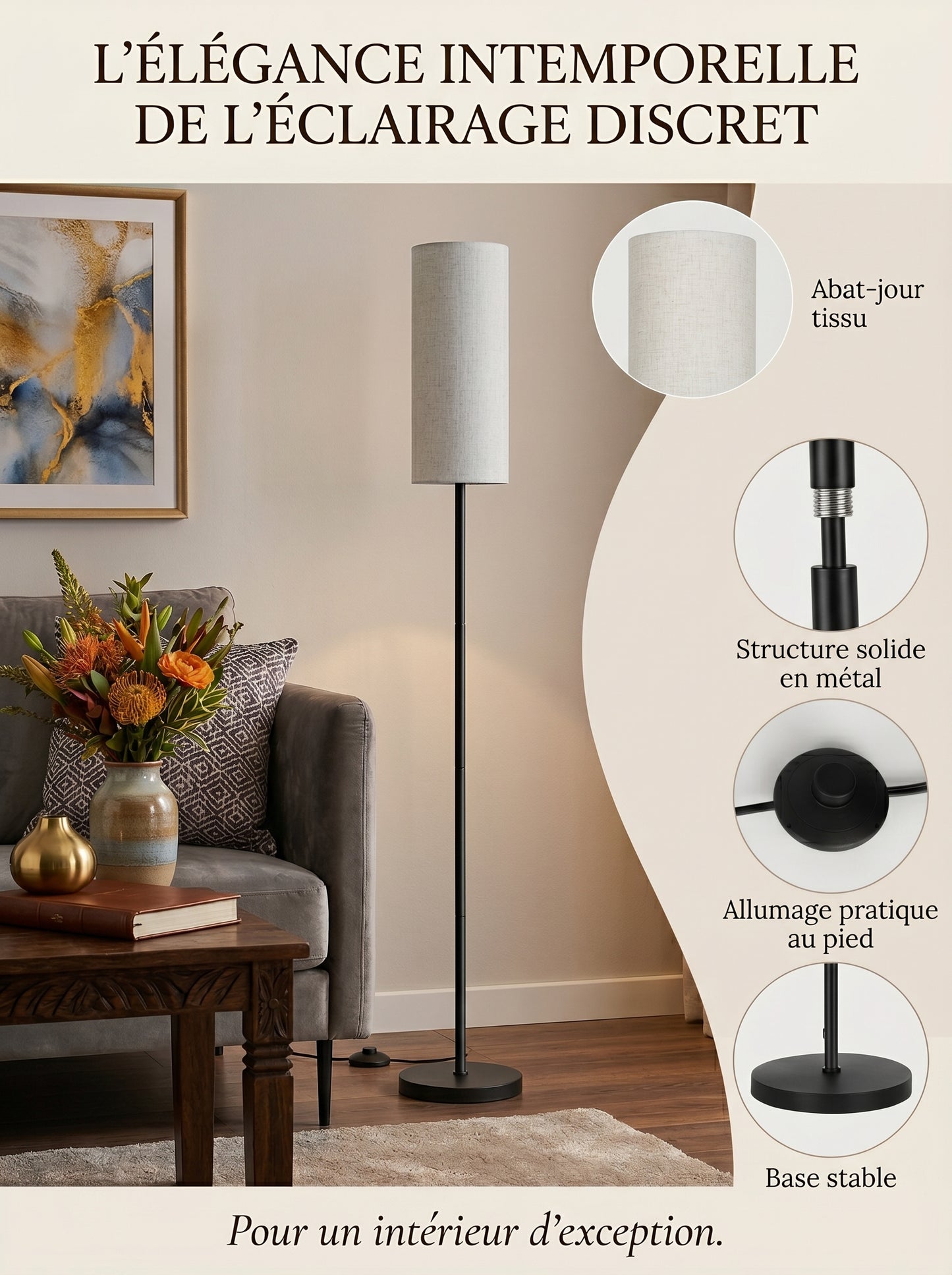 Lampadaire Moderne - LIVORA