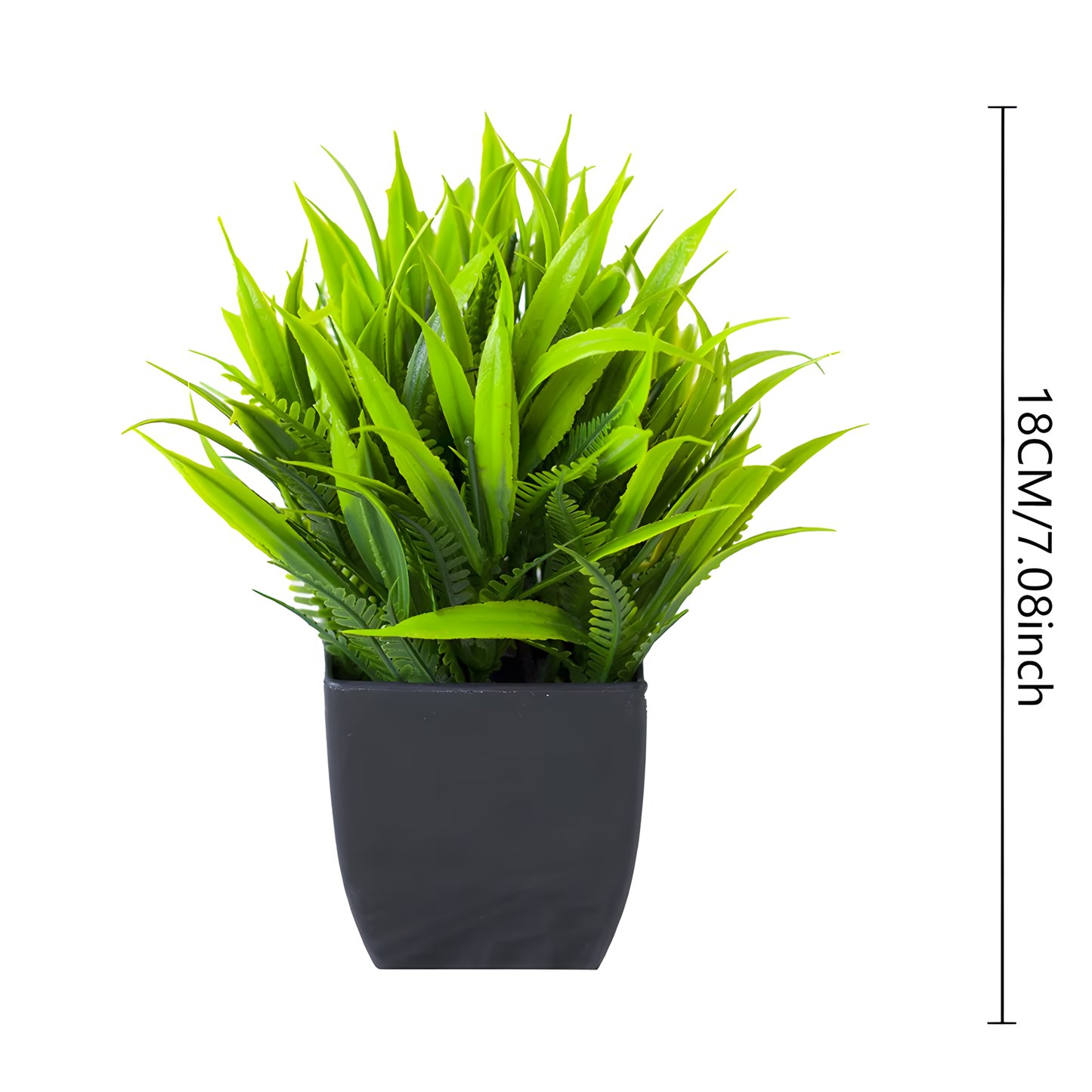 Plante Artificielle l Petit Pot Noir 18 cm l Euka