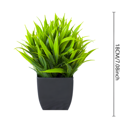 Plante Artificielle l Petit Pot Noir 18 cm l Euka